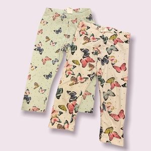 2 H&M Butterfly tights for girls